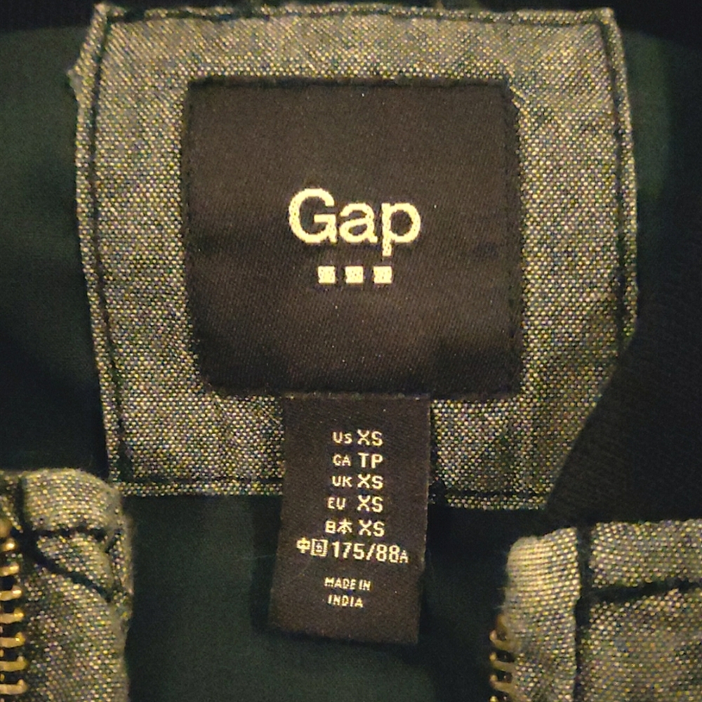 Gap Denim Chambray Bomber Jacket - image 4